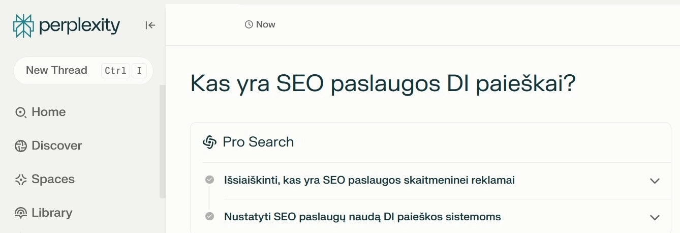 SEO ChatGPT paieškai