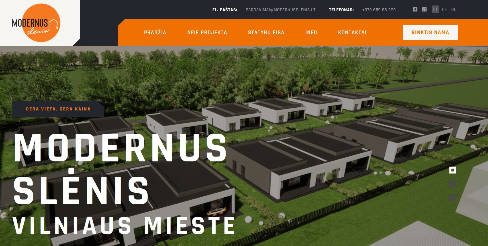 interneto puslapio kūrimas